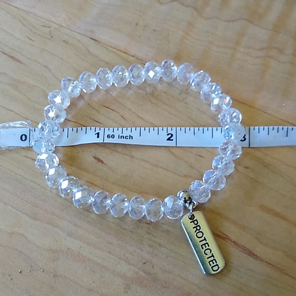 Handmade Crystal Bracelet w/ Charm - Picture 4 of 4